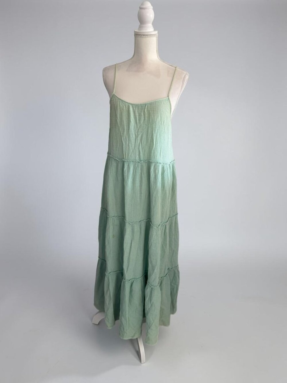 EASEL Green Tiered Maxi Dress Size Small Womens